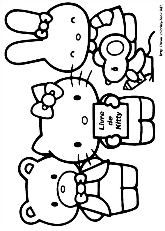 Hello Kitty coloring picture